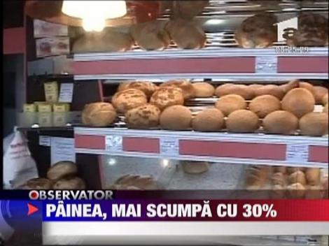 Painea, mai scumpa cu 30%