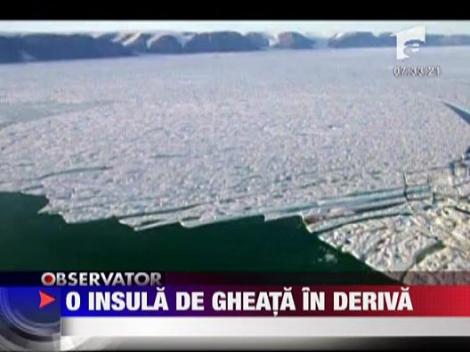 O insula de gheata in deriva