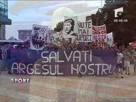 Protest pentru FC Arges