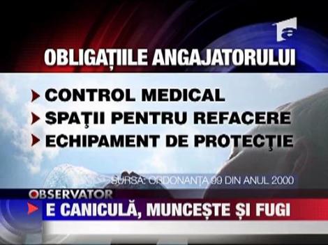 E canicula, munceste si fugi!