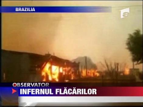 Infernul flacarilor in Brazilia si Portugalia