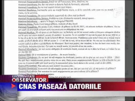 CNAS paseaza datoriile