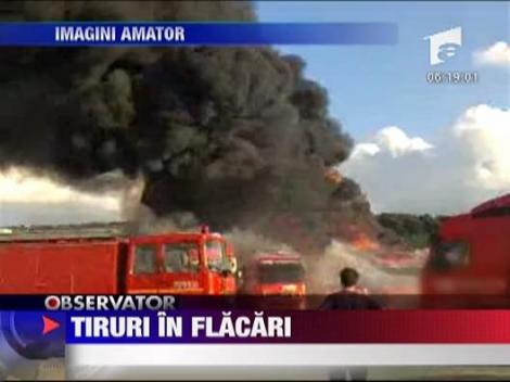 TIR-uri in flacari, la Deva