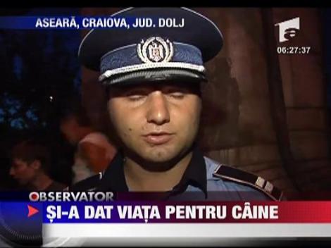 Si-a dat viata pentru un caine