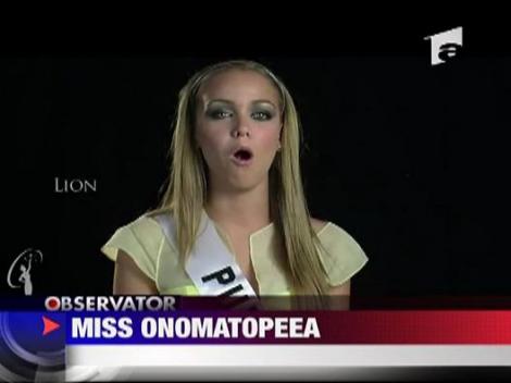 Miss onomatopeea! Reprezentanta Romaniei la Miss Univers
