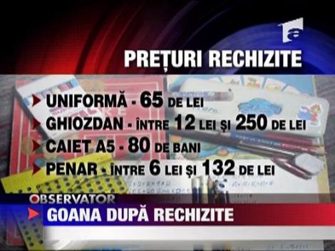 A inceput goana dupa rechizite