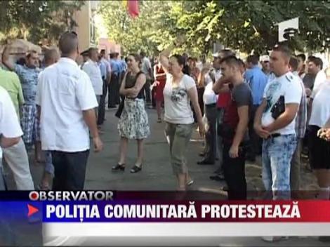 Politia comunitara protesteaza