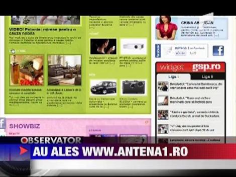 www.antena1.ro si-a dublat vizitatorii