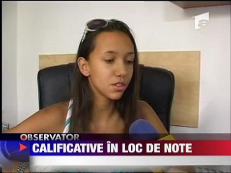 Calificative in loc de note