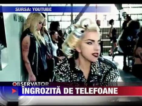 Lady Gaga, speriata de telefoanele mobile