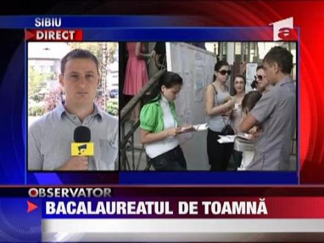 Bacalaureatul de toamna