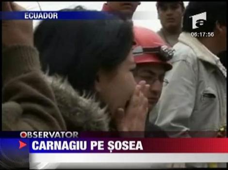 Carnagiu pe o sosea din Ecuador