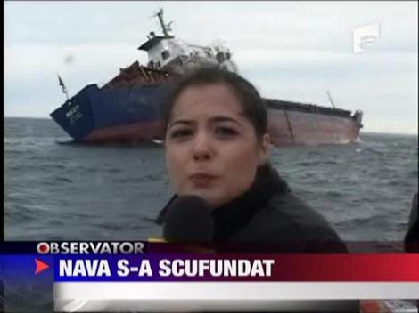 O nava s-a scufundat azi in Marea Neagra - UPDATE