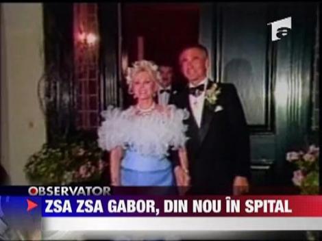 Zsa Zsa Gabor, din nou in spital
