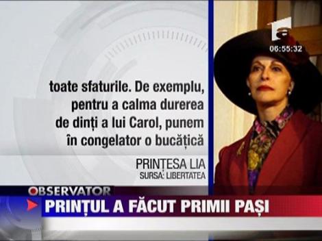 Printul Carol Ferdinand a facut primii pasi!