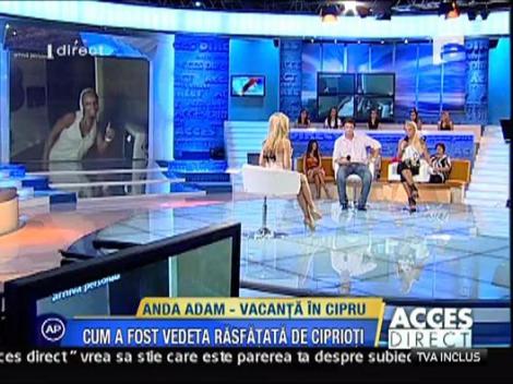Anda Adam a avut la dispozitie un Ferrari de la fanii ciprioti