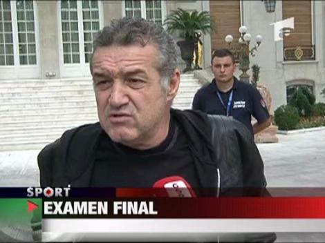 Examenul final pentru Lucescu