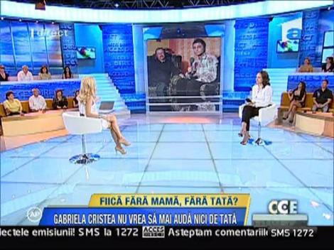 Gabriela Cristea, fara reactie la apelul tatalui