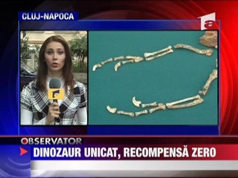Dinozaur unicat, recompensa zero
