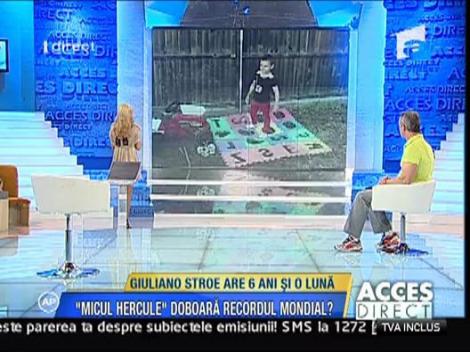 Micul Hercule se pregateste sa-si doboare recordul