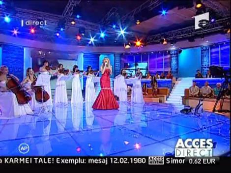 Diana a cantat la Acces Direct