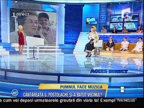 Geta Apostolache si vecinii sai se cearta in direct