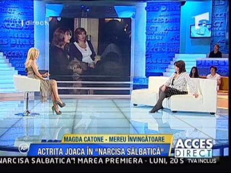 Magda Catone si-a inmormantat mama pe perioada filmarilor la "Narcisa salbatica"