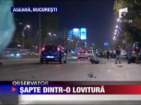 Accident spectaculos in Bucuresti
