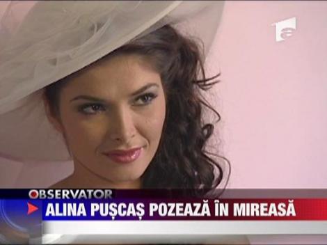 Alina Puscas pozeaza in mireasa