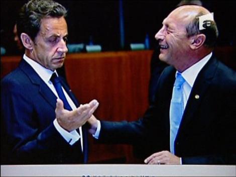 Basescu si Nicolas Sarkozy