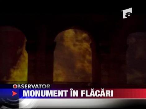 Colosseumul, in flacari