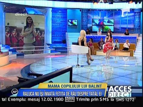 Raluca Petrica nu isi invata fetita de rau despre tatal ei, Gabi Balint