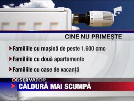 Caldura mai scumpa