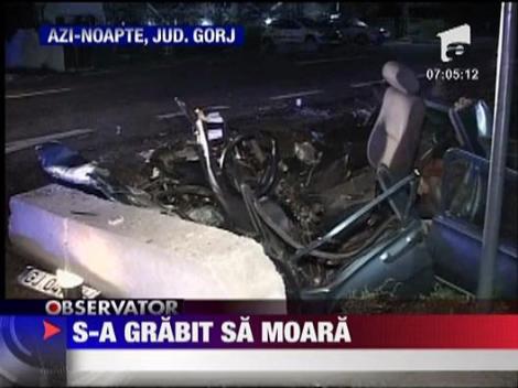 Accident grav in Gorj