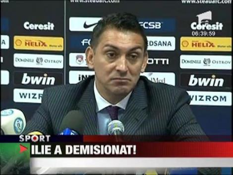 Ilie a demisionat!