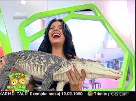 Daniela Crudu, cu poseta vie