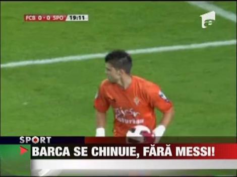Barca se chinuie, fara Messi