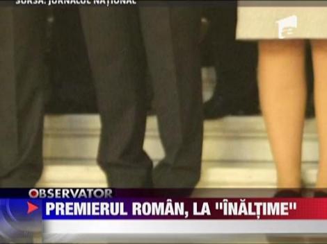 Emil Boc, la "inaltime"