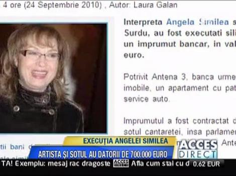 Angela Similea - executata silit pentru o datorie de peste 700.000 de euro