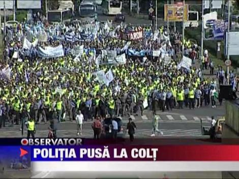 Politia, pusa la colt de Basescu si Boc