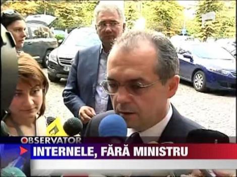 Internele, fara ministru! Vasile Blaga a demisionat
