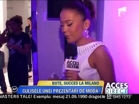 Botezatu - succes imens la Milano