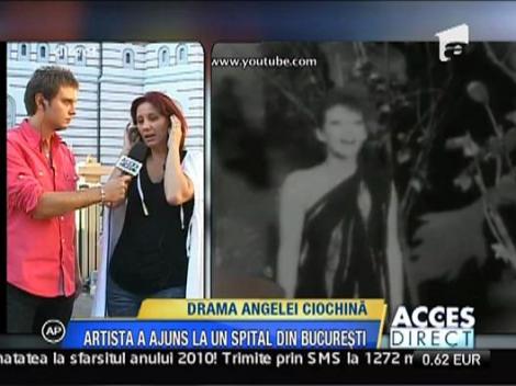 Prietena Angelei Ciochina a mers la Spitalul de Arsi pentru a-i fi alaturi