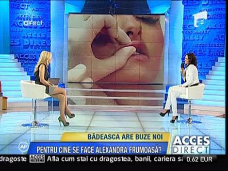 Alexandra Badescu si-a marit buzele