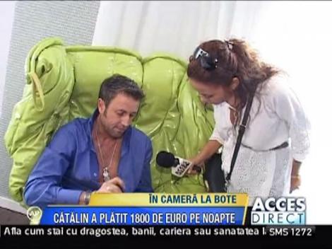 Imagini din camera de hotel a lui Bote, de 1800 de euro/noapte