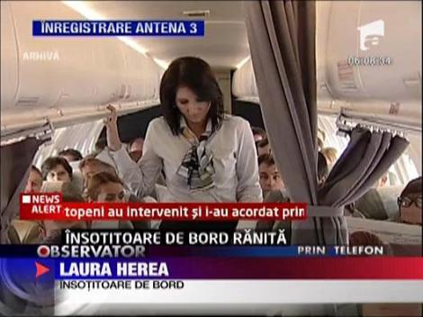 Stewardesa ranita in zbor