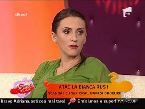 Adriana Bahmuteanu isi lauda angajata, acuzandu-i fostul iubit
