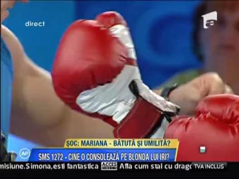 Mariana loveste cu furie sacul de box, cu gandul la Sabbagh