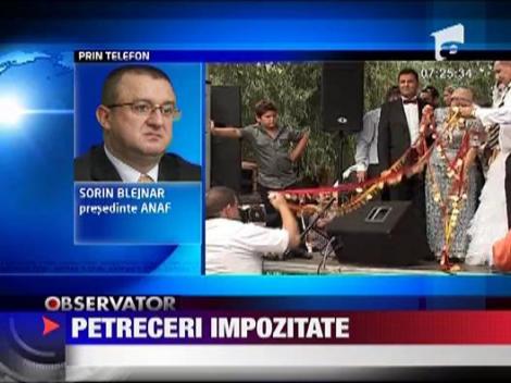 Petreceri impozate! Taxe pe nunti, botezuri si bancheturi