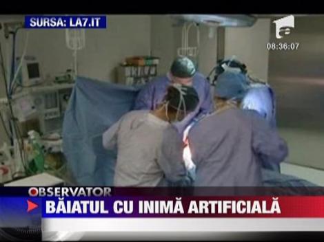 Baiatul cu inima artificiala